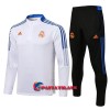 Real Madrid Training Huppari Suits 2022-23 Neljännes Zip Valkoinen Sininen - Miesten
